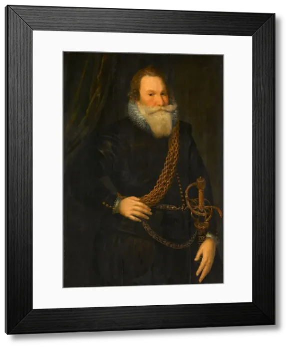 Framed Print : Portrait of a Man, c.1610-c.1620. Creator: Unknown Framed Print : Portrait of a Man, c.1610-c.1620. Creator: Unknown