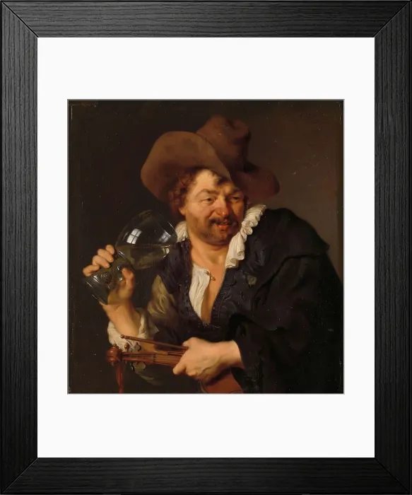 Framed Print : The Merry Fiddler, 1660-1680. Creator: Ary de Vois Framed Print : The Merry Fiddler, 1660-1680. Creator: Ary de Vois