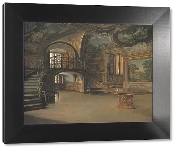 Interior in the Palazzo Borghese, 1886. Creator: Josef Theodor Hansen