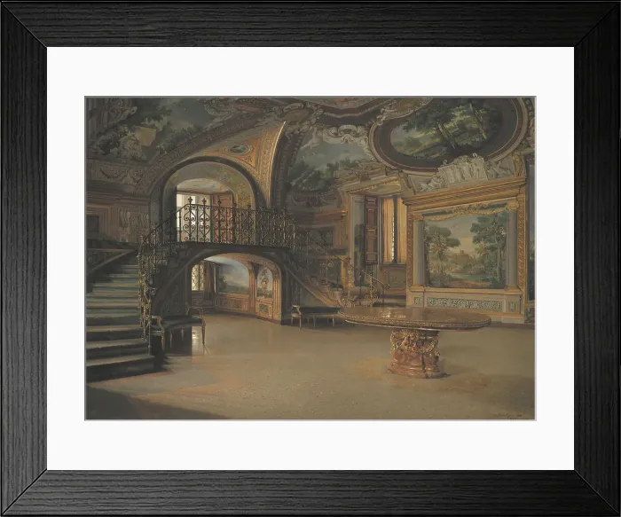 Framed Print : Interior in the Palazzo Borghese, 1886. Creator: Josef Theodor Hansen Framed Print : Interior in the Palazzo Borghese, 1886. Creator: Josef Theodor Hansen