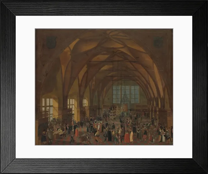 Framed Print : The Interior of the Vladislav Hall, Prague, after 1615. Creator: Unknown Framed Print : The Interior of the Vladislav Hall, Prague, after 1615. Creator: Unknown