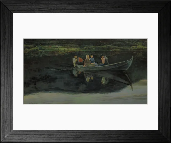 Framed Print : Midsummer's Eve in Norway, 1886. Creator: Christian Skredsvig Framed Print : Midsummer's Eve in Norway, 1886. Creator: Christian Skredsvig