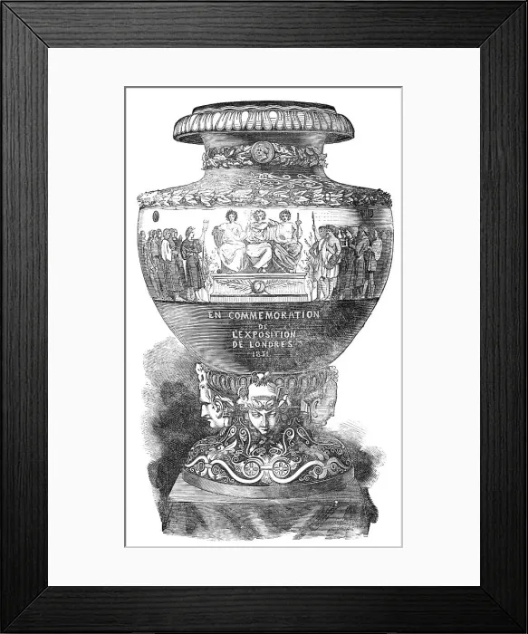 Framed Print : Sevres Vase presented to H.R.H. Prince Albert by His Imperial Majesty the Emperor of the French, 185 Creator: Unknown Framed Print : Sevres Vase presented to H.R.H. Prince Albert by His Imperial Majesty the Emperor of the French, 185 Creator: Unknown