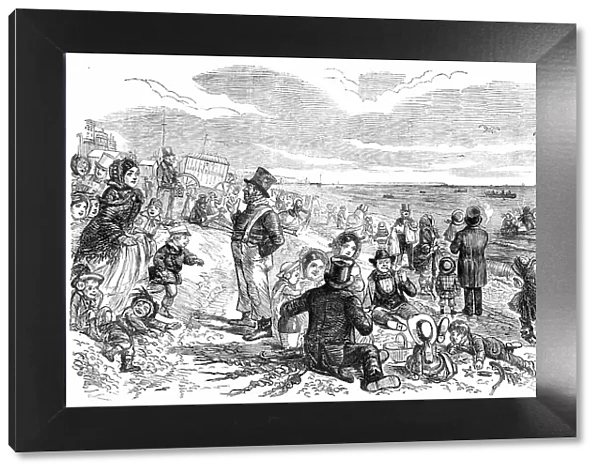 Eight Hours at the Sea-Side - drawn by John Leech, 1856. Creator: Unknown