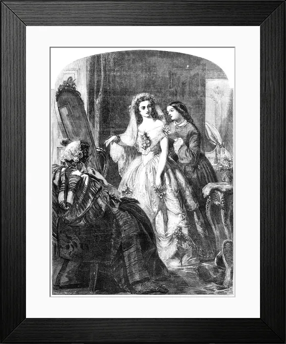 Framed Print : The Bride - painted by A. Solomon - from the Exhibition of the Royal Academy, 1856. Creator: Harvey Orrin Smith. The Bride - painted by A. Solomon - from the Exhibition of the Royal Academy, 1856. Creator: Harvey Orrin Smith Framed Print : The Bride - painted by A. Solomon - from the Exhibition of the Royal Academy, 1856. Creator: Harvey Orrin Smith. The Bride - painted by A. Solomon - from the Exhibition of the Royal Academy, 1856. Creator: Harvey Orrin Smith