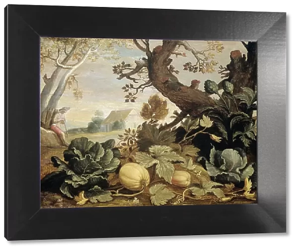 Landscape with Fruits and Vegetables in the foreground, 1600-1651. Creator: Abraham Bloemaert