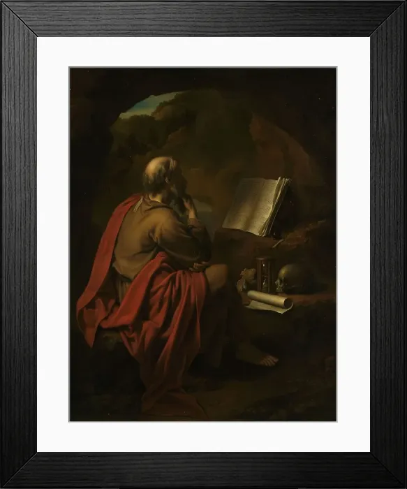 Framed Print : St Jerome, 1710. Creator: Pieter van der Werff Framed Print : St Jerome, 1710. Creator: Pieter van der Werff