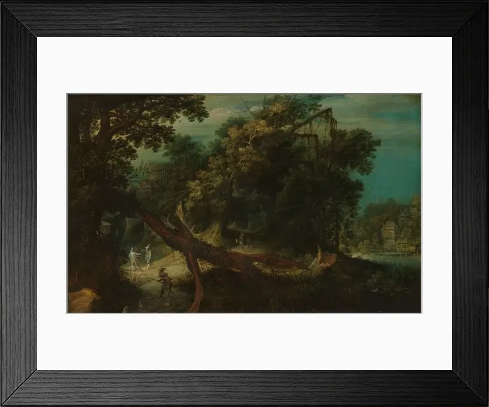 Framed Print : Shooters in a Forest Glade, c.1620-c.1661. Creator: Adriaen van Stalbemt