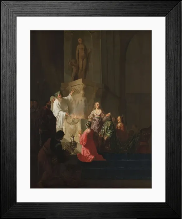 Framed Print : The Idolatry of King Solomon, 1630-1648. Creator: Willem de Poorter Framed Print : The Idolatry of King Solomon, 1630-1648. Creator: Willem de Poorter