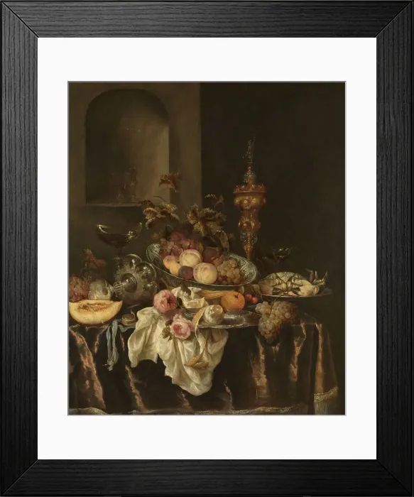 Framed Print : Still Life, after 1655. Creator: Abraham van Beyeren Framed Print : Still Life, after 1655. Creator: Abraham van Beyeren