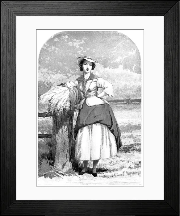 Framed Print : Beauties of England and Wales - A Reaper, Worcestershire - by J. Absolon - exhibited in the New Wa Creator: Unknown. Beauties of England and Wales - A Reaper, Worcestershire - by J. Absolon - exhibited in the New Wa Creator: Unknown Framed Print : Beauties of England and Wales - A Reaper, Worcestershire - by J. Absolon - exhibited in the New Wa Creator: Unknown. Beauties of England and Wales - A Reaper, Worcestershire - by J. Absolon - exhibited in the New Wa Creator: Unknown