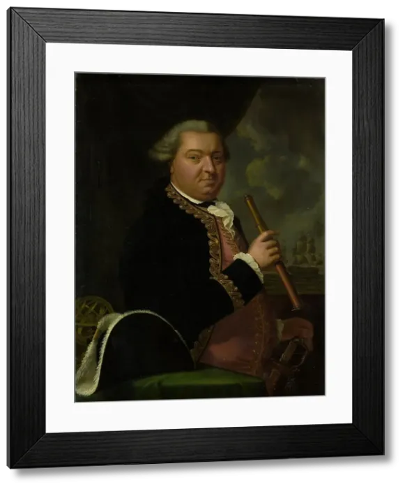 Framed Print : Willem Crul (1721-81), Rear Admiral, 1770-1801. Creator: Unknown Framed Print : Willem Crul (1721-81), Rear Admiral, 1770-1801. Creator: Unknown