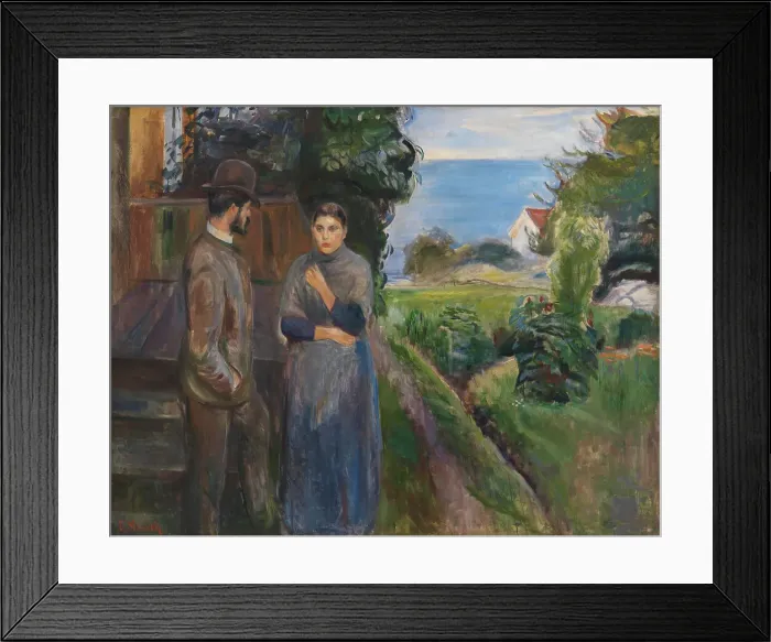 Framed Print : Summer Evening, 1889. Creator: Edvard Munch Framed Print : Summer Evening, 1889. Creator: Edvard Munch