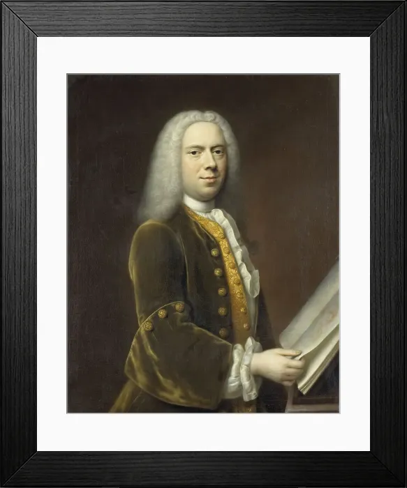 Framed Print : Portrait of a Man, probably Cornelis Troost (1696-1750), 1737. Creator: Balthasar Denner Framed Print : Portrait of a Man, probably Cornelis Troost (1696-1750), 1737. Creator: Balthasar Denner