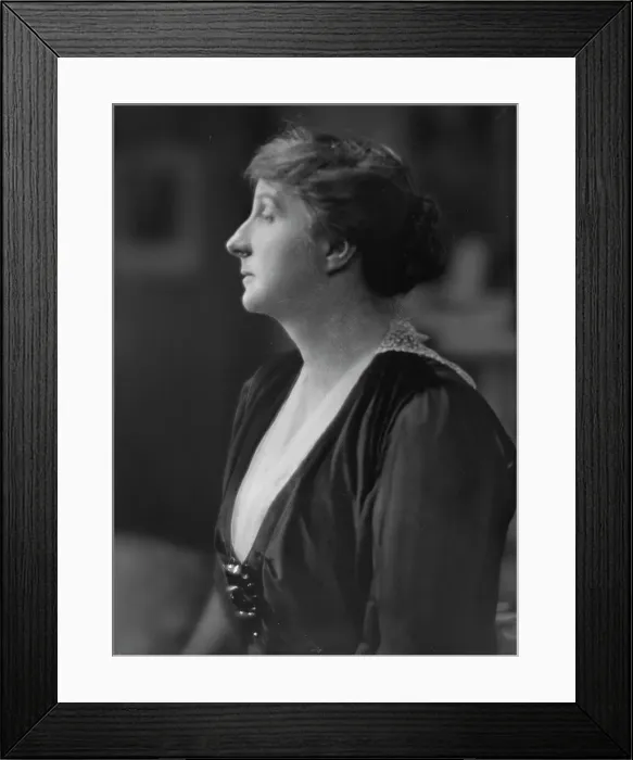Framed Print : Platt, Charles, Mrs. portrait photograph, 1915. Creator: Arnold Genthe Framed Print : Platt, Charles, Mrs. portrait photograph, 1915. Creator: Arnold Genthe
