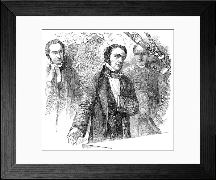 Framed Print : The Right Hon. W. E. Gladstone laying the Foundation-Stone of the School in Golden-Lane, 1856. Creator: Unknown Framed Print : The Right Hon. W. E. Gladstone laying the Foundation-Stone of the School in Golden-Lane, 1856. Creator: Unknown