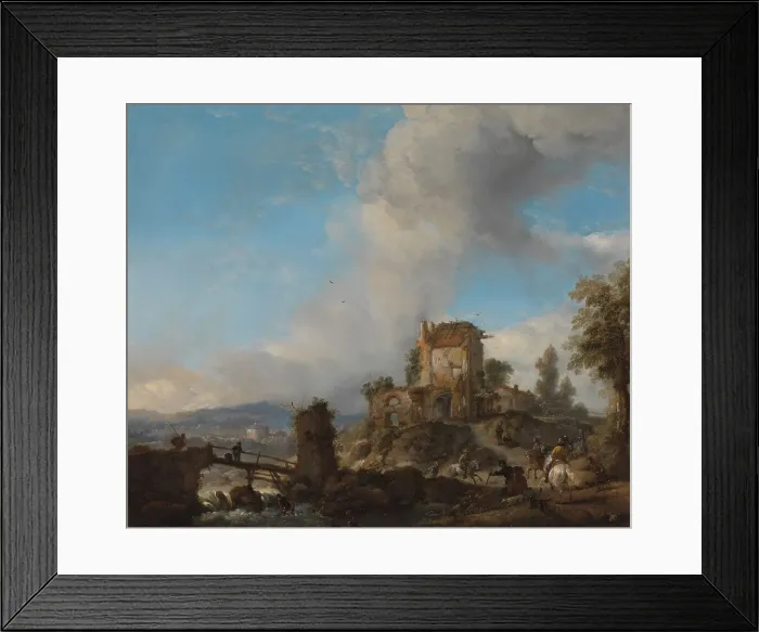Framed Print : The Stag Hunt, c.1655-1656. Creator: Philips Wouwerman Framed Print : The Stag Hunt, c.1655-1656. Creator: Philips Wouwerman