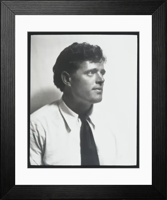 Framed Print : Portrait photograph of Jack London, between 1906 and 1916. Creator: Arnold Genthe Framed Print : Portrait photograph of Jack London, between 1906 and 1916. Creator: Arnold Genthe