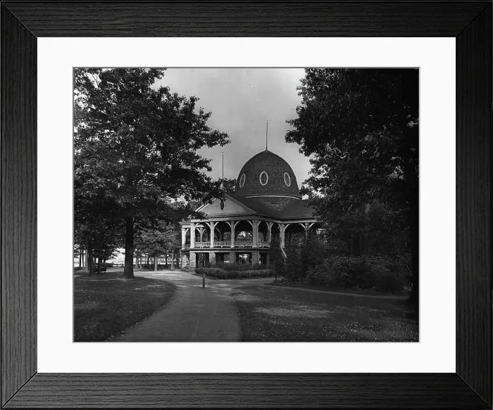 Framed Print : Pavilion, Pine Grove Park, Port Huron, Mich. c1907. Creator: Unknown Framed Print : Pavilion, Pine Grove Park, Port Huron, Mich. c1907. Creator: Unknown
