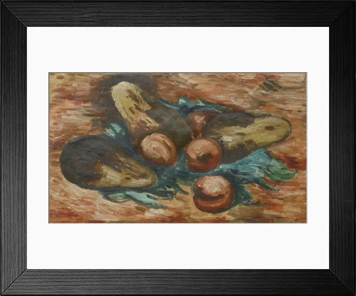 Framed Print : Eggplants and Pomegranates, 1890-1943. Creator: Marsden Hartley Framed Print : Eggplants and Pomegranates, 1890-1943. Creator: Marsden Hartley
