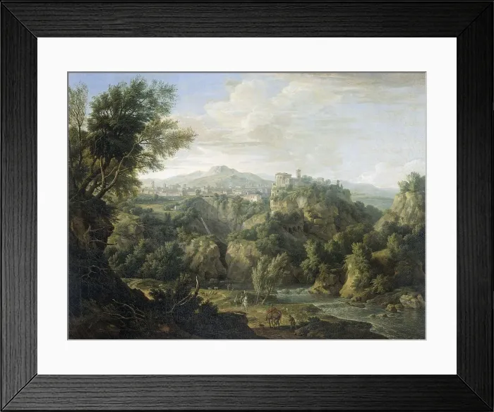 Framed Print : View of Tivoli, 1725. Creator: Isaac de Moucheron Framed Print : View of Tivoli, 1725. Creator: Isaac de Moucheron