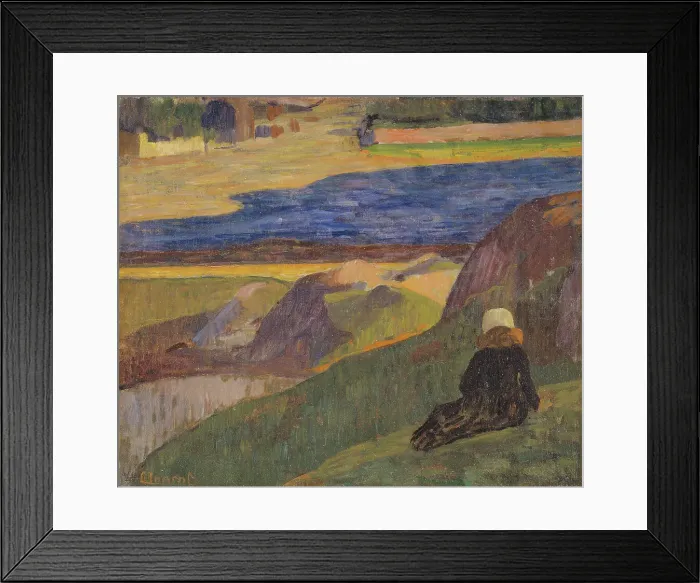 Framed Print : Breton Landscape, 1892. Creator: Gad Frederick Clement Framed Print : Breton Landscape, 1892. Creator: Gad Frederick Clement
