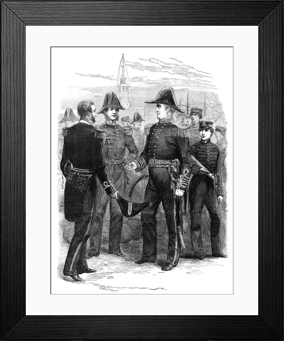 Framed Print : The New Naval Uniforms, 1856. Creator: Unknown Framed Print : The New Naval Uniforms, 1856. Creator: Unknown