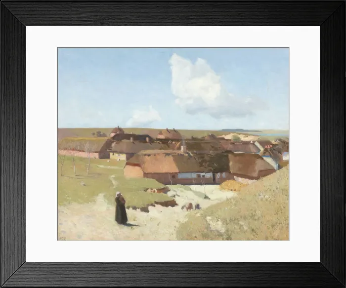 Framed Print : Jutland landscape, clear day in May, 1892. Creator: Christian Mourier-Petersen Framed Print : Jutland landscape, clear day in May, 1892. Creator: Christian Mourier-Petersen