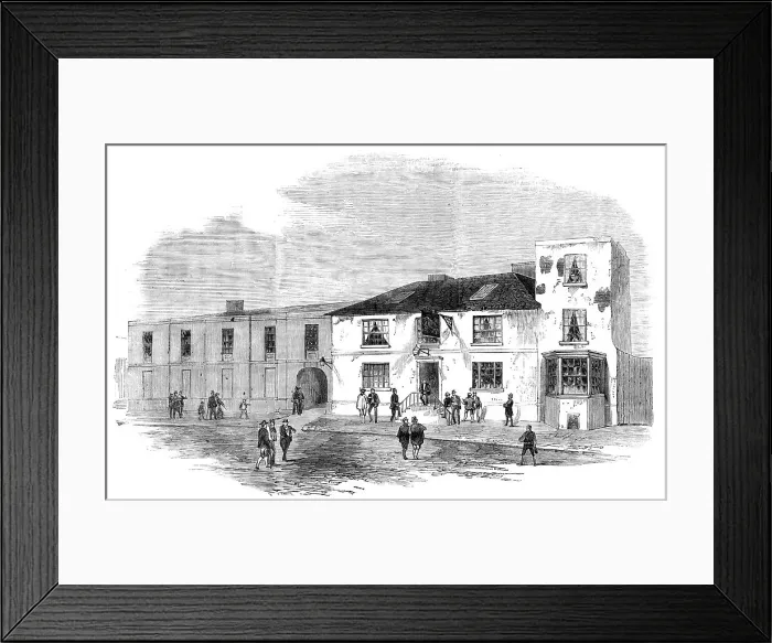 Framed Print : The Talbot Arms Inn, Rugeley, 1856. 1856. Creator: Unknown Framed Print : The Talbot Arms Inn, Rugeley, 1856. 1856. Creator: Unknown