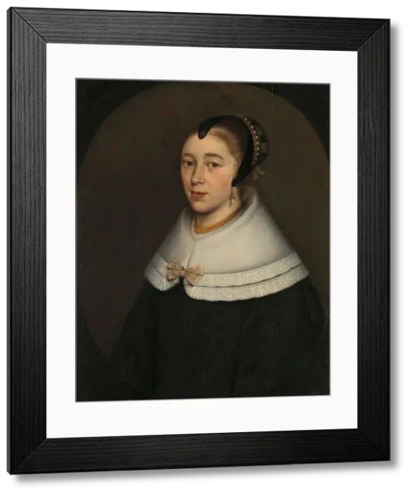 Framed Print : Portrait of a Woman, thought to be Catharina Kettingh (1626 / 27-73), Wife of Bartholomeus... 1650. Creator: Dirck Craey Framed Print : Portrait of a Woman, thought to be Catharina Kettingh (1626 / 27-73), Wife of Bartholomeus... 1650. Creator: Dirck Craey