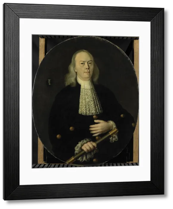 Framed Print : Portrait of Abraham van Riebeeck (1653-1713), c.1700. Creator: Unknown Framed Print : Portrait of Abraham van Riebeeck (1653-1713), c.1700. Creator: Unknown