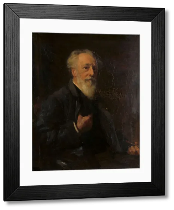 Framed Print : Portrait of J.A.B. Stroebel (1821-1905), painter, 1892. Creator: Pieter de Josselin de Jong