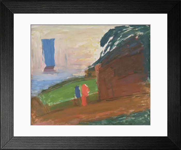 Framed Print : Waiting, 1893-1934. Creator: Carl Kylberg Framed Print : Waiting, 1893-1934. Creator: Carl Kylberg