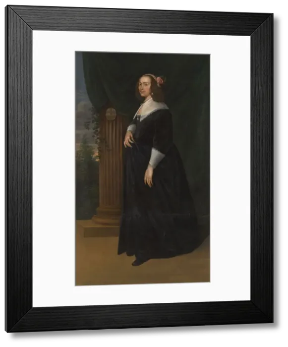 Framed Print : Maria Hartmansdr de Custer(e). wife of Willem Kettingh, c.1755. Creator: Mattheus Verheyden Framed Print : Maria Hartmansdr de Custer(e). wife of Willem Kettingh, c.1755. Creator: Mattheus Verheyden