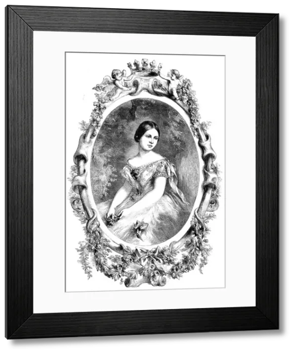 Framed Print : Her Royal Highness the Princess Royal of England - from a photograph by Mayall, 1856. Creator: Unknown Framed Print : Her Royal Highness the Princess Royal of England - from a photograph by Mayall, 1856. Creator: Unknown