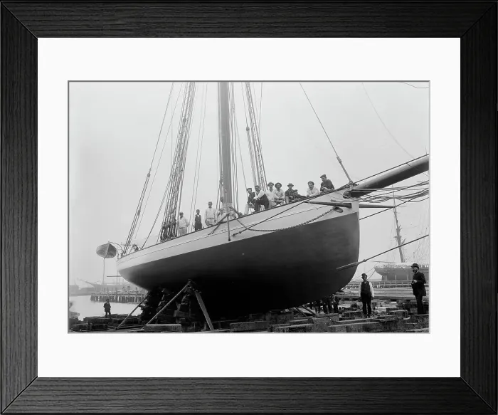 Framed Print : Mayflower, 1886. Creator: Johns Johnston Framed Print : Mayflower, 1886. Creator: Johns Johnston