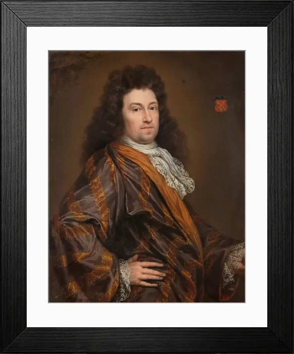 Framed Print : Portrait of François Leydecker (1650-1718). Delegate to the Court of Audit for Zeeland, c.1690. Creator: Unknown Framed Print : Portrait of François Leydecker (1650-1718). Delegate to the Court of Audit for Zeeland, c.1690. Creator: Unknown