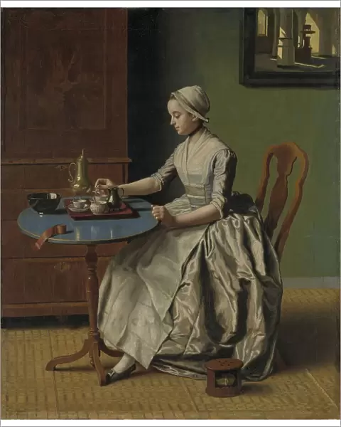 Dutch Girl at Breakfast, c.1756. Creator: Jean-Etienne Liotard