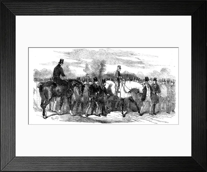Framed Print : Epsom Races: The Winner, after the Race, 1856. Creator: Unknown Framed Print : Epsom Races: The Winner, after the Race, 1856. Creator: Unknown
