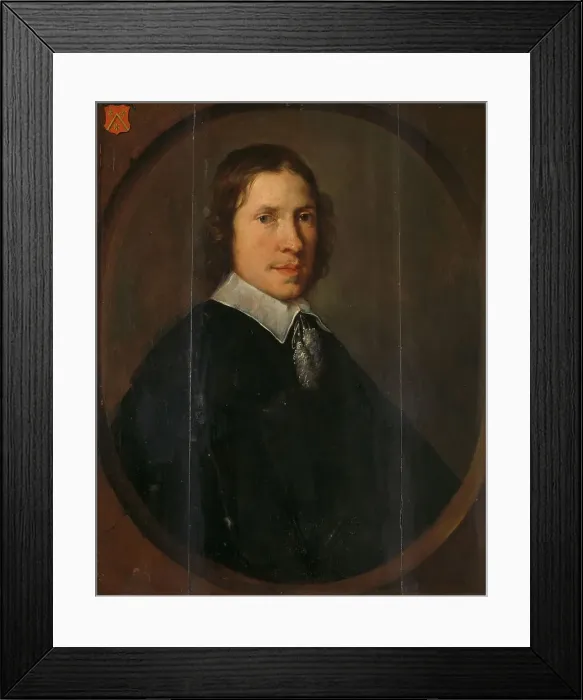 Framed Print : Portrait of François Leydecker, Burgomaster of Tholen, 1646-1654. Creator: Bernardus Zwaerdecroon Framed Print : Portrait of François Leydecker, Burgomaster of Tholen, 1646-1654. Creator: Bernardus Zwaerdecroon