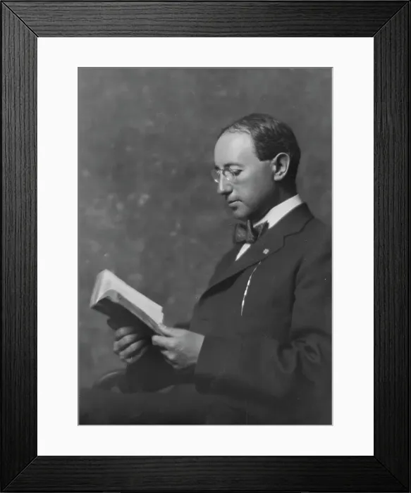 Framed Print : Rasenbach, Abraham S.W. Dr. portrait photograph, 1917 or 1918. Creator: Arnold Genthe Framed Print : Rasenbach, Abraham S.W. Dr. portrait photograph, 1917 or 1918. Creator: Arnold Genthe