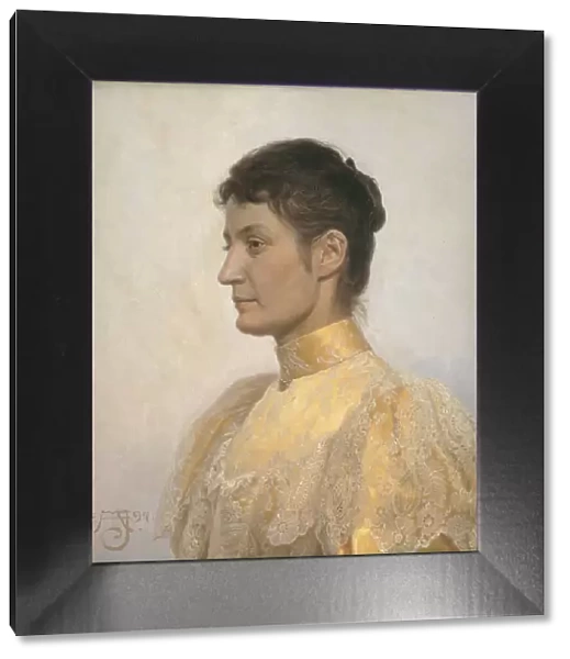 Portrait of Marie Oppermann, 1894. Creator: August Jerndorff