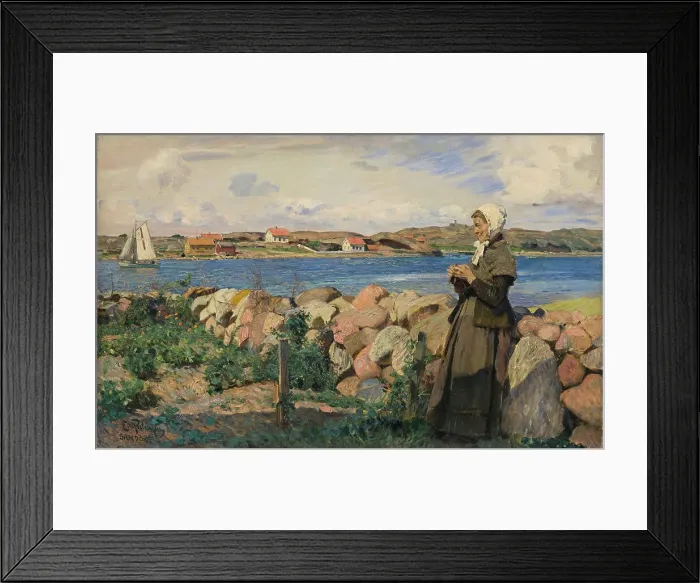Framed Print : From the Norwegian Archipelago, 1894. Creator: Eilif Peterssen Framed Print : From the Norwegian Archipelago, 1894. Creator: Eilif Peterssen