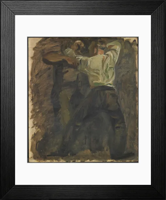 Framed Print : Two Men Fighting, 1894-1910. Creator: Oluf Hartmann Framed Print : Two Men Fighting, 1894-1910. Creator: Oluf Hartmann