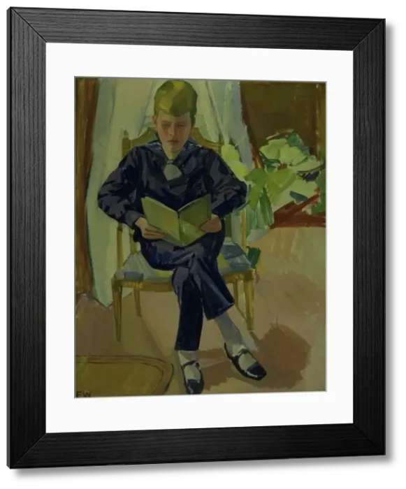 Framed Print : Portrait of Bent von Müllen as a Boy, 1894-1943. Creator: Edvard Weie Framed Print : Portrait of Bent von Müllen as a Boy, 1894-1943. Creator: Edvard Weie