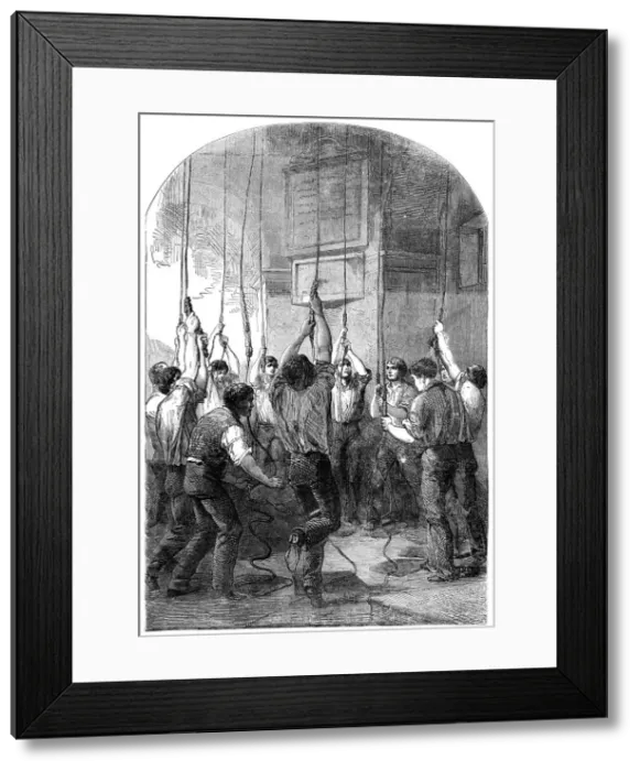Framed Print : The Peace Rejoicings - Ringing the Bells, 1856. Creator: Unknown Framed Print : The Peace Rejoicings - Ringing the Bells, 1856. Creator: Unknown