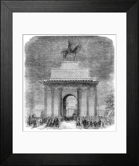 Framed Print : The Peace Illuminations -The Green Park, 1856. Creator: Unknown Framed Print : The Peace Illuminations -The Green Park, 1856. Creator: Unknown