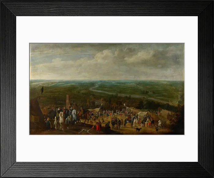 Framed Print : Prince Frederik Hendrik at the Siege of s-Hertogenbosch, 1629, c.1631. Creator: Pauwels van Hillegaert I Framed Print : Prince Frederik Hendrik at the Siege of s-Hertogenbosch, 1629, c.1631. Creator: Pauwels van Hillegaert I