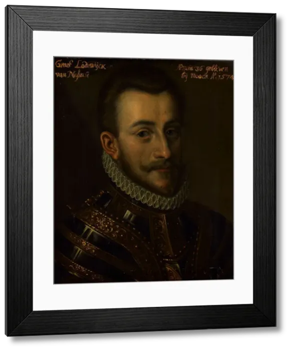 Framed Print : Portrait of Lodewijk (1538-74), Count of Nassau, c.1609-c.1633. Creator: Unknown Framed Print : Portrait of Lodewijk (1538-74), Count of Nassau, c.1609-c.1633. Creator: Unknown