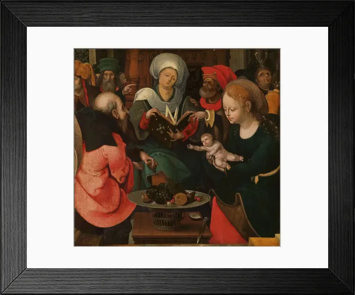 Framed Print : Holy Kinship, c.1520-c.1530. Creator: Master of the Lille Adoration Framed Print : Holy Kinship, c.1520-c.1530. Creator: Master of the Lille Adoration